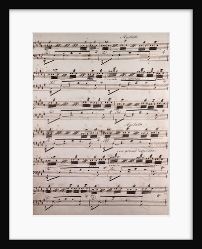 Handwritten sheet music by Anonymous