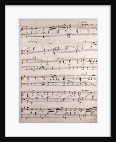 Handwritten sheet music by Anonymous