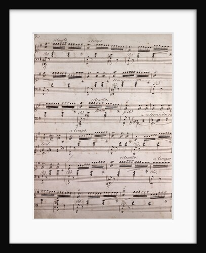 Handwritten sheet music by Anonymous