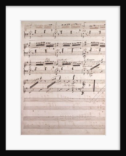 Handwritten sheet music by Anonymous