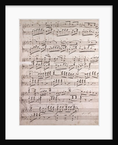 Handwritten sheet music by Anonymous
