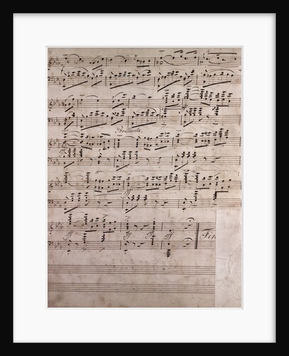 Handwritten sheet music by Anonymous
