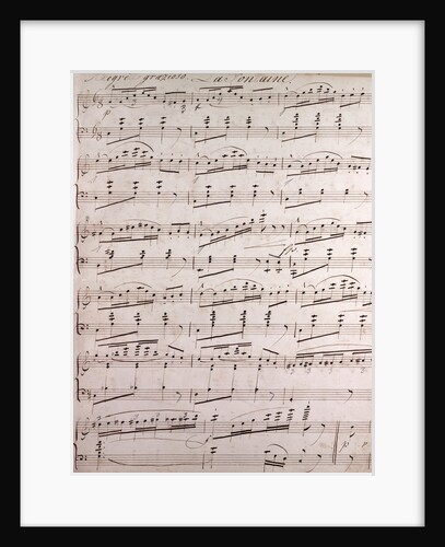 Handwritten sheet music by Anonymous