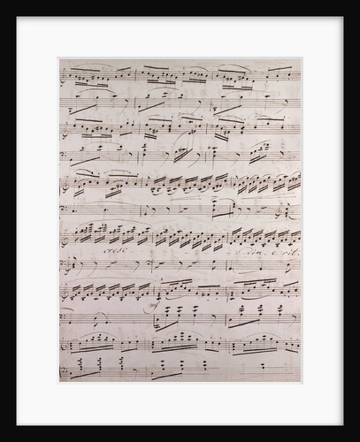Handwritten sheet music by Anonymous