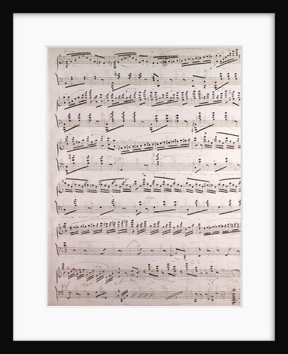 Handwritten sheet music by Anonymous