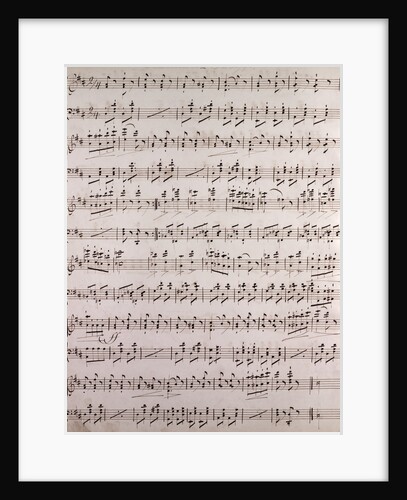Handwritten sheet music by Anonymous