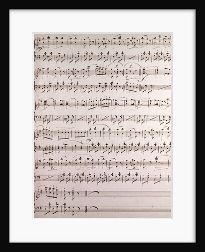 Handwritten sheet music by Anonymous