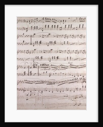 Handwritten sheet music by Anonymous
