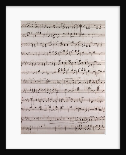 Handwritten sheet music by Anonymous