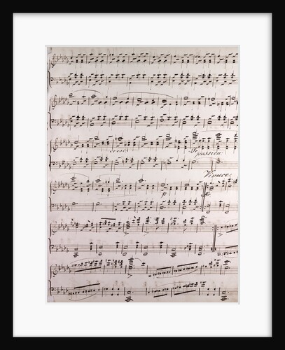 Handwritten sheet music by Anonymous