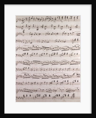 Handwritten sheet music by Anonymous