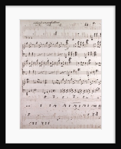 Handwritten sheet music by Anonymous