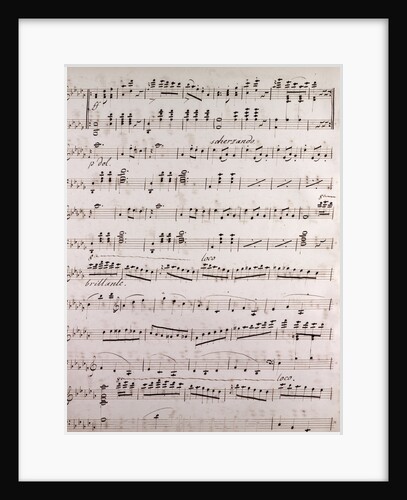 Handwritten sheet music, scherzando, brillant by Anonymous