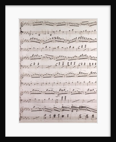 Handwritten sheet music by Anonymous