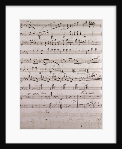 Handwritten sheet music by Anonymous