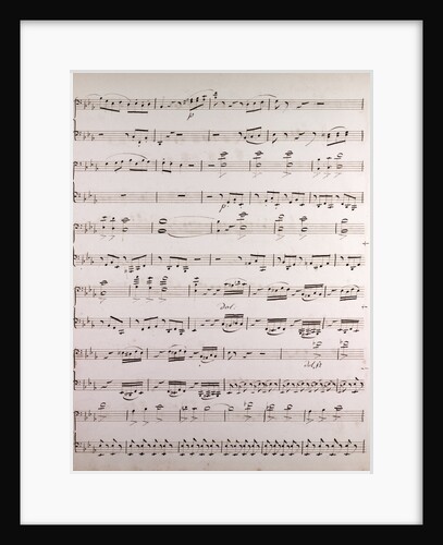 Handwritten sheet music by Anonymous