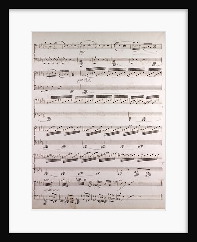 Handwritten sheet music by Anonymous