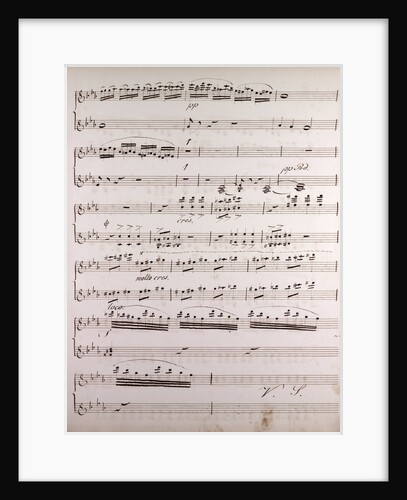Handwritten sheet music by Anonymous