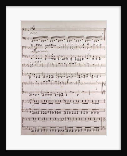 Handwritten sheet music by Anonymous