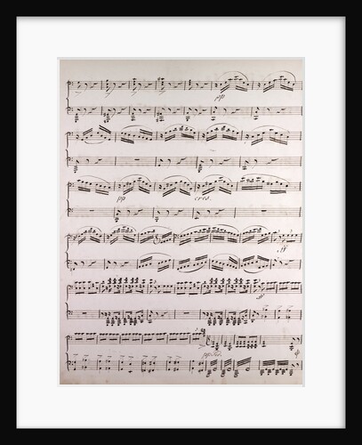 Handwritten sheet music by Anonymous