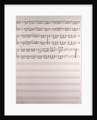 Handwritten sheet music by Anonymous