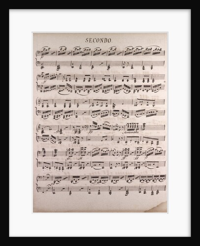 Handwritten sheet music by Anonymous