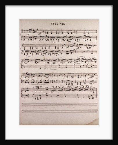 Handwritten sheet music by Anonymous