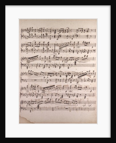 Handwritten sheet music by Anonymous