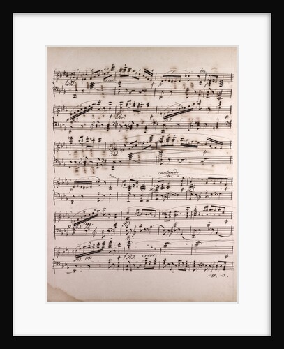 Handwritten sheet music by Anonymous