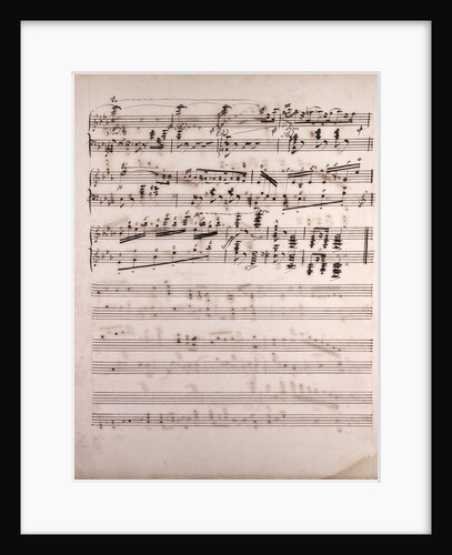 Handwritten sheet music by Anonymous
