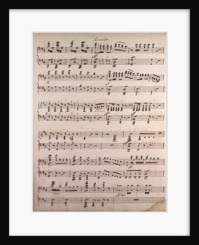 Handwritten sheet music by Anonymous