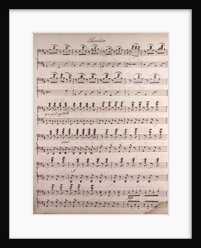 Handwritten sheet music by Anonymous