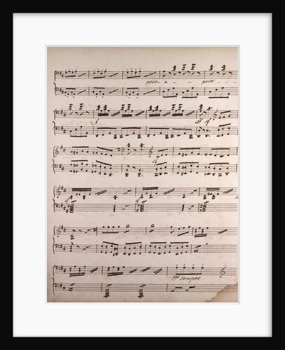 Handwritten sheet music by Anonymous