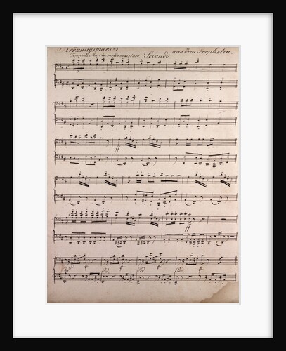 Kronungsmarsch aus dem Propheten, handwritten sheet music by Anonymous
