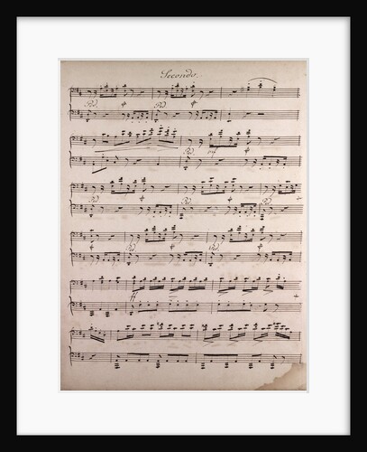 Handwritten sheet music by Anonymous