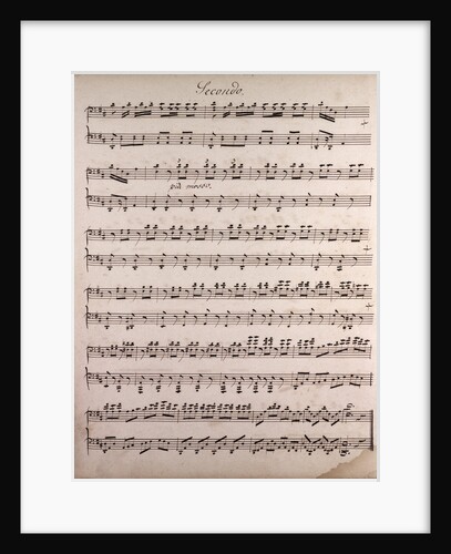 Handwritten sheet music by Anonymous