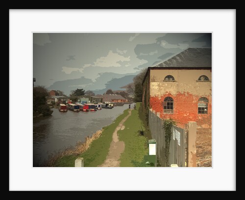 Warehouse and Barges on the Trent and The Derwent Valley Heritage Way by Sarah Smith