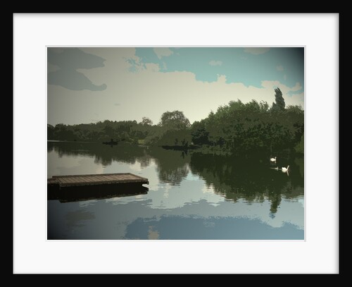 Jetty and Boating Lake in Markeaton Park by Sarah Smith