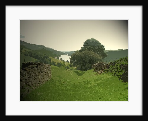 Grassy Byway between Lanehead and a sunken path leading down to the remains of Derwent village by Sarah Smith