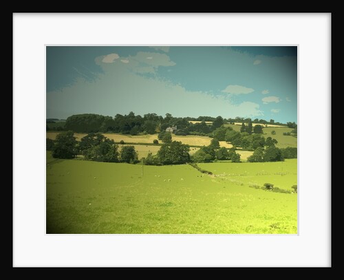 Farmland and Brook near Ashbourne by Sarah Smith