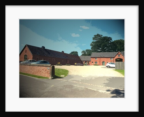 Converted Barns and Courtyard at The Elms on Littlefield Lane by Sarah Smith