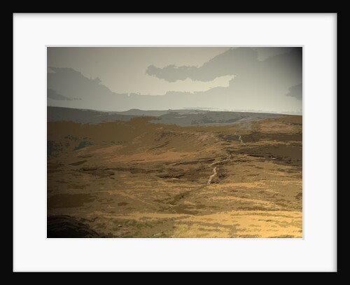 Paved Upland Path on Edale Moor by Sarah Smith