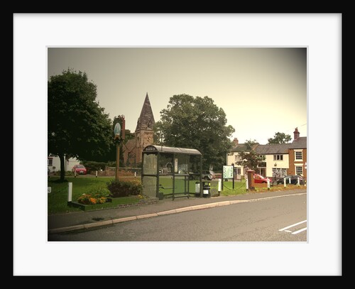 Church and Village Green in Findern by Sarah Smith