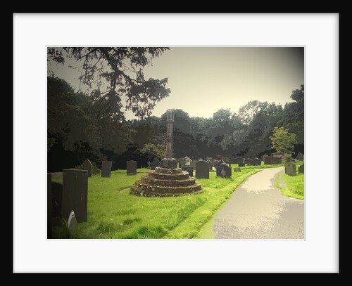 Stepped Cross in Doveridge Churchyard by Sarah Smith