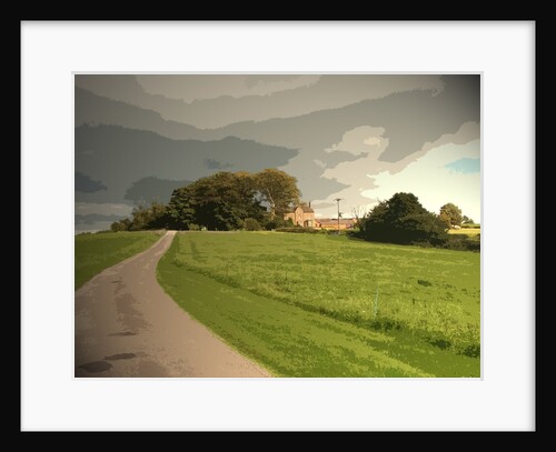 Road and Footpath to Bank Top by Sarah Smith