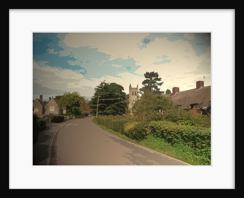 Village Scene in Osmaston by Sarah Smith