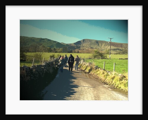 Walkers on Hollowford Road by Sarah Smith