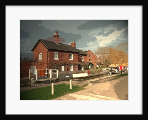 Cottage and Lock in Shardlow by Sarah Smith