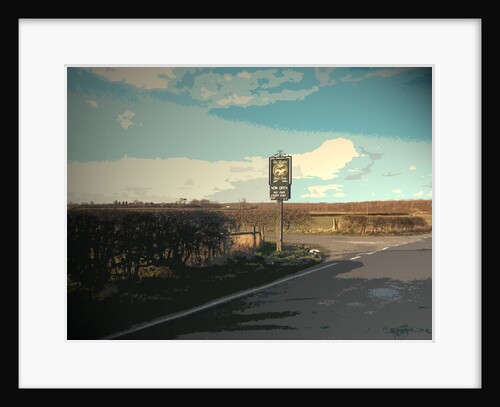 Pub Entrance Sign on Deep Dale Lane by Sarah Smith