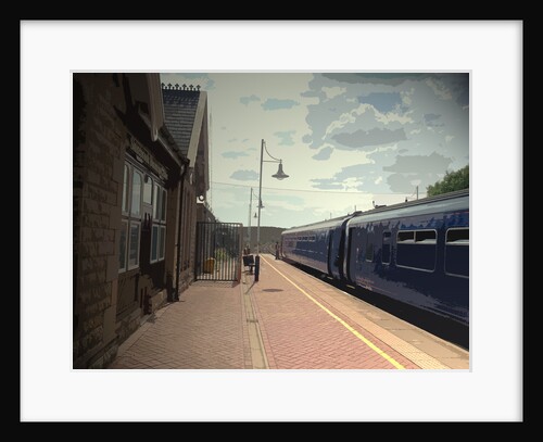 Departing Train at Shirebrook Railway by Sarah Smith